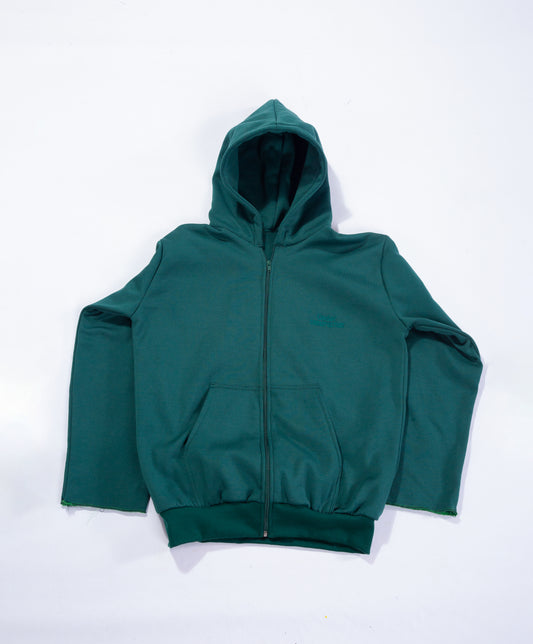 Relaxed Zip-Up -Evergreen Fade