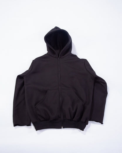 Relaxed Zip-Up - Phantom Black