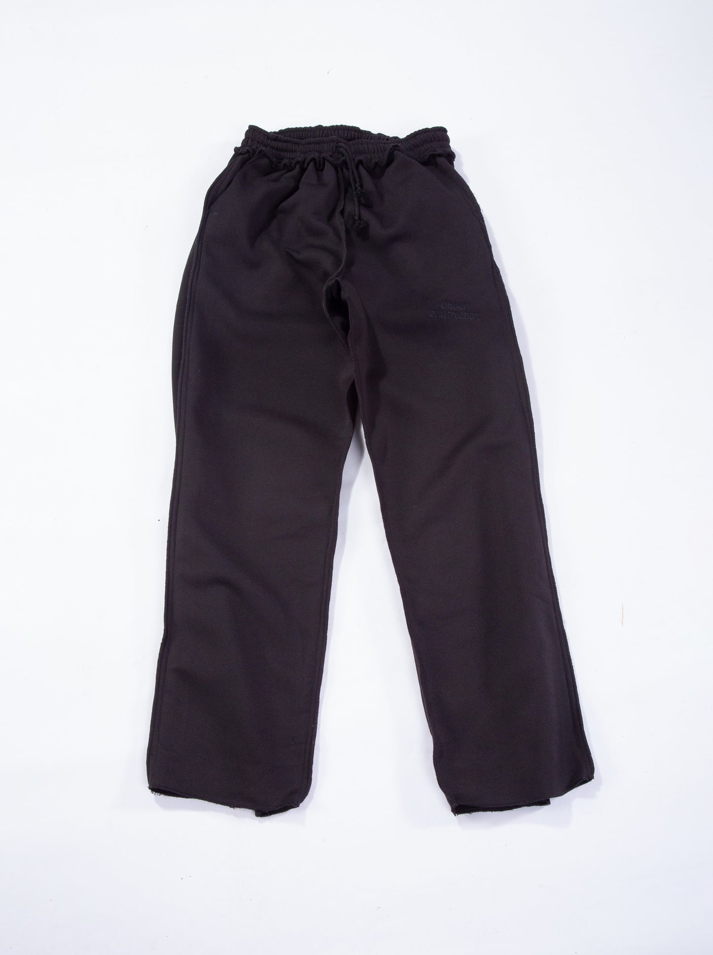 Inside Out Stitched Sweatpants - Phantom Black