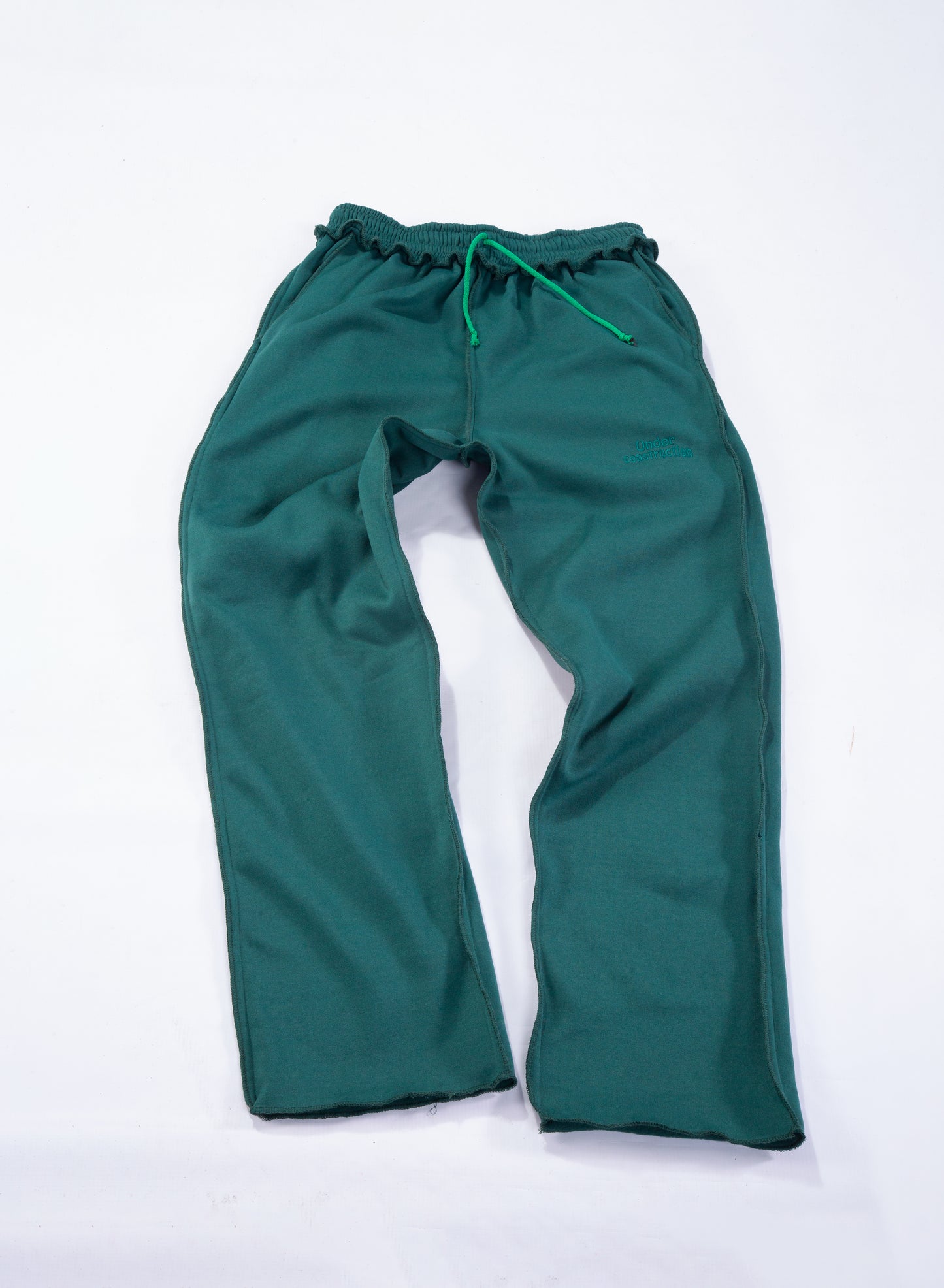 Inside Out Stitched Sweatpants - Evergreen Fade