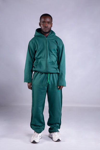 Relaxed Zip-Up -Evergreen Fade